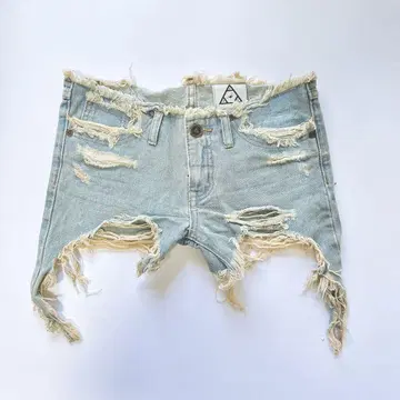 UNIF 유니프 데님 숏팬츠 컷오프 데미지 가공 25인치