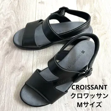 크루아상 블랙 샌들 스트랩 포함 M 사이즈
