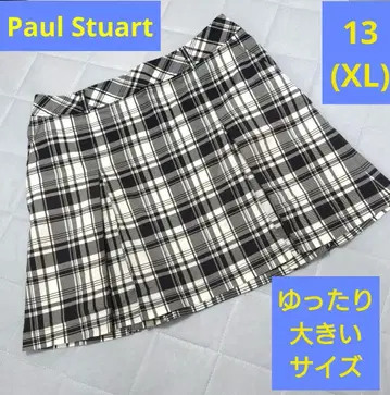 Paul Stuart SPORT 골프 스커트 체크 무늬 13 XL