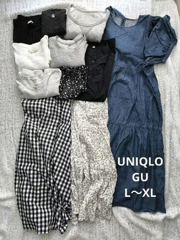 플러스 사이즈 여름 아이템 유니클로 지유 L XL LL 원피스 상의