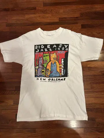 90s 빈티지 BIGEASY JAZZ 1998 티셔츠 L 사이즈