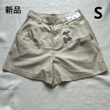 새상품 린넨 코튼 숏 팬츠 유니클로 S 사이즈 린넨 숏 팬츠