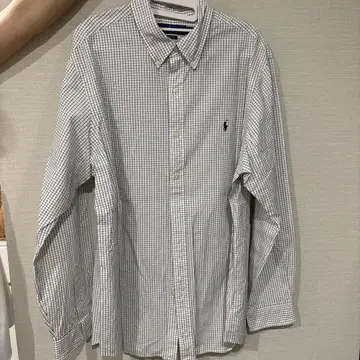 Ralph Lauren 체크 무늬 긴팔 셔츠 XL