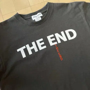 아이나지엔드 THE END 티셔츠 상어 네이비 빨간색 눈물 사이즈 L