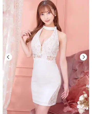 화이트 레이스 하루타 드레스