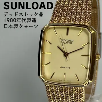 미사용품 80년대 레어 SUNLOAD 쿼츠 시계 세이코 무브먼트 사용
