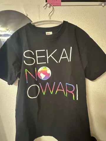 SEKAI NO OWARI 초기 티셔츠 블랙