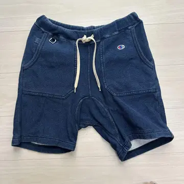 챔피온 리버스 위브 숏 데님 원단 팬츠 S