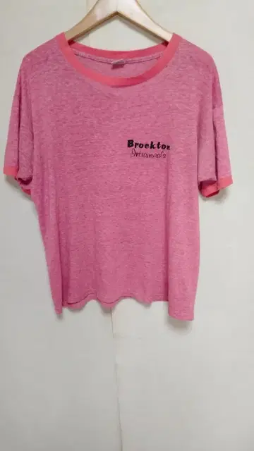 빈티지 70년대 챔피온 링거 프린트 티셔츠 MADE IN USA XL