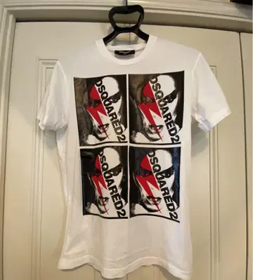 DSQUARED2 그래픽 프린트 티셔츠 XS 화이트