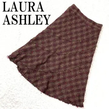 LAURA ASHLEY 트위드 스커트 브라운 계열 13 B9443