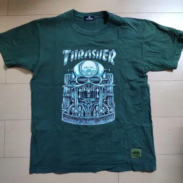 Thrasher 그래픽 티셔츠 L 사이즈 다크 그린