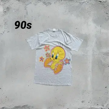90s 프룻 오브 더 룸 트위티 버드 빈티지 반팔 티셔츠