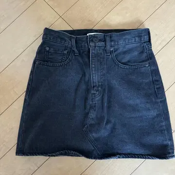 moussy 블랙 데님 스커트