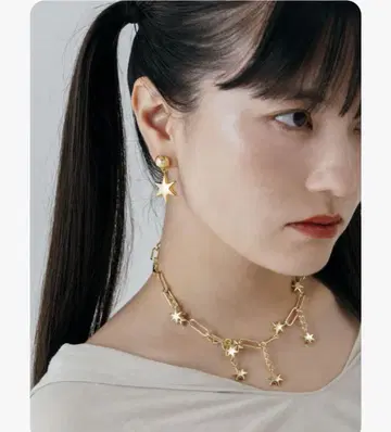 33club 스타 귀걸이 골드
