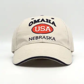 OMAHA USA 오마하 네브라스카 자수 캡 구제 의류 수베니어