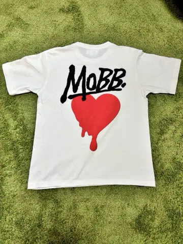 MOBB 몹 티셔츠 화이트 MOBB 씰 포함
