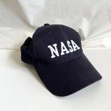 NASA 로고 야구 모자 네이비