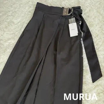 새상품 MURUA 무루아 와이드 팬츠 벨트 포함 S 사이즈