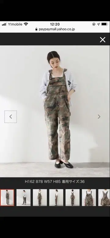 프레임워크 카모플라주 코튼 유즈드 가공 살로펫 오버롤 작업복