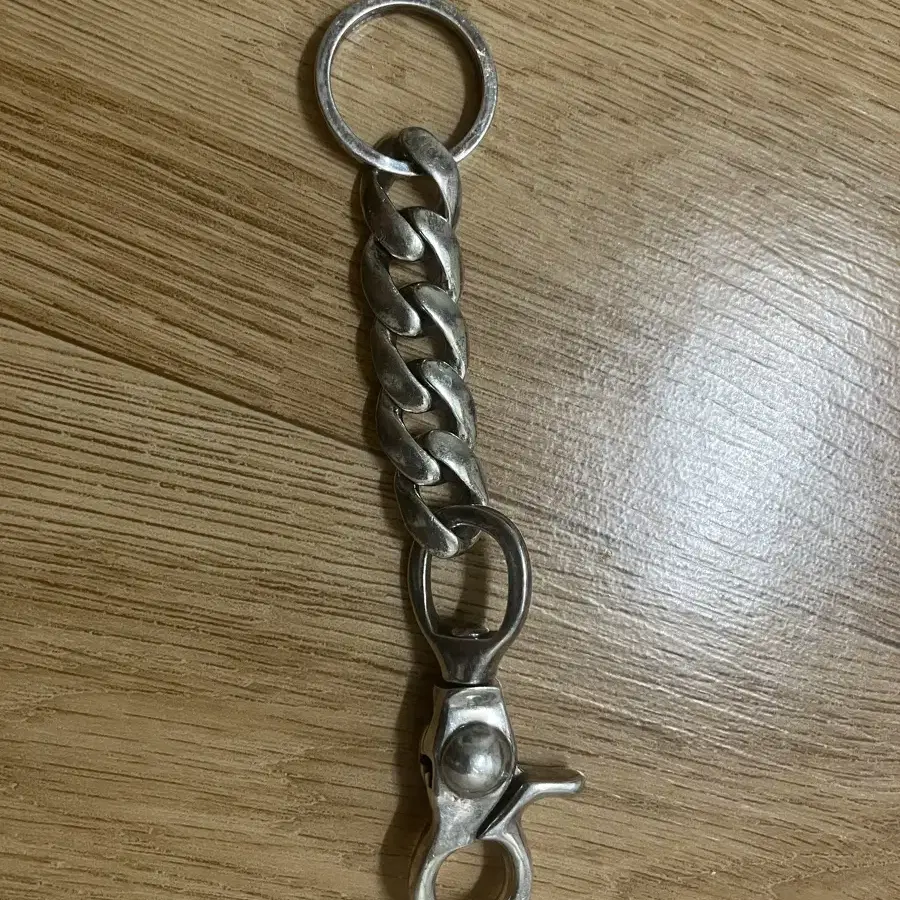 小物 silver925 key chain 925 Sterling Silver Vintage Buddha Fob Key Chain Ring Holder