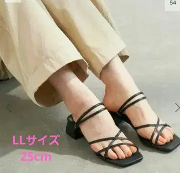 LE TALON 3.5cm 스퀘어 2WAY 샌들 블랙