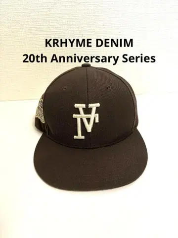 KRHYME DENIM LA 역로고 캡 20th Anniversary