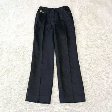 LEONARD FASHION 실크 팬츠 파이핑 꽃무늬 자수 66