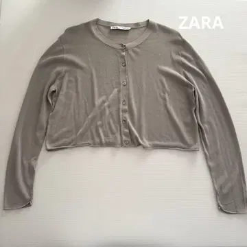 ZARA 자라 베이지 크롭 가디건(S) 긴팔