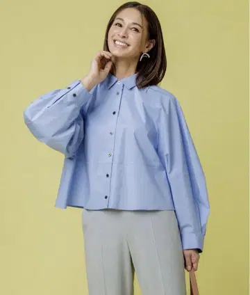 UNFILO 코튼 브로드 형태 셔츠