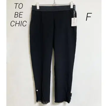 0394 TO BE CHIC 투 비 시크 헴 레이스 레깅스 팬츠 F