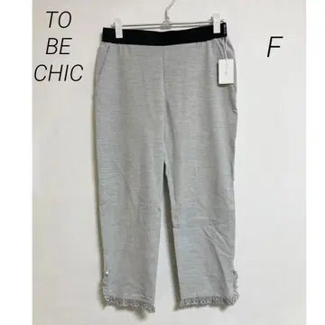 0395 TO BE CHIC 투 비 시크 헴 레이스 레깅스 팬츠 F