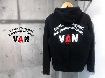 VAN JAC 반자켓 아치 로고 프린트 맨투맨 후드티 M