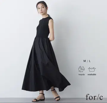 for/c 슬리브리스 원피스