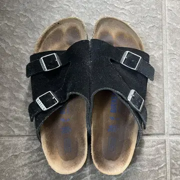 빌켄 BIRKENSTOCK 취리히 스웨이드 블랙 사이즈 36