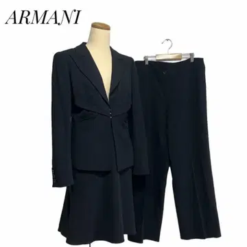 ARMANI 이탈리아제 블랙 수트 3개 세트 포멀 팬츠 스커트