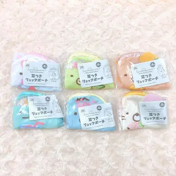 스미코구라시 귀가 달린 백팩 파우치 전 6종 풀 컴프