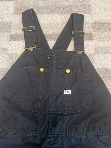 Lee 블랙 오버롤 M