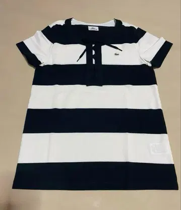 약간의 하자품 라코스테 한정판 레이스업 셔츠