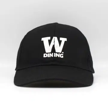 W DINING 다이닝 레스토랑 기업 자수 캡 구제 의류 블랙