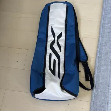 테니스 라켓 백 파랑과 화이트