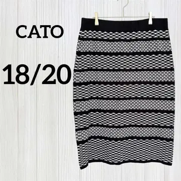 CATO 기하학 패턴 디자인 스커트 [18/20W] 가을/겨울 빅 사이즈