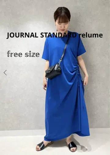 저널 스탠다드 리룸 하프 슬리브 개더 원피스