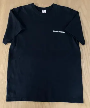 SUPER BEAVER 백드롭 티셔츠 블랙 size:L