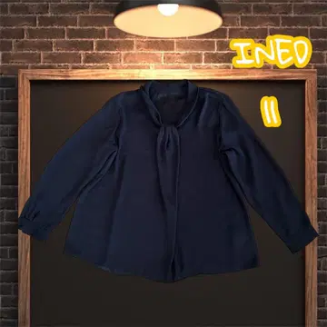 INED 이네드 긴팔 블라우스 얇은 소재