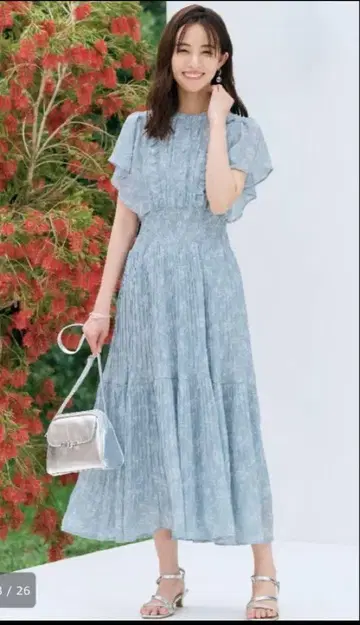 조젯 플리츠 원피스