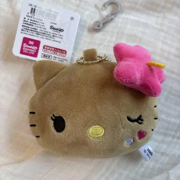 산리오 헬로키티 일광화상 키티 봉제 인형 거울 키링