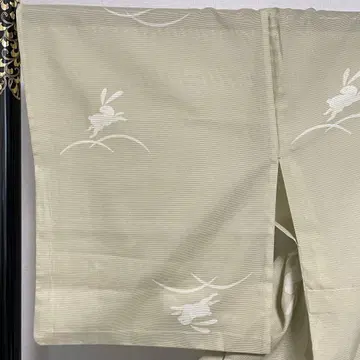 D333 여름 기모노 코몬 토끼 명주 폴리에스테르 워셔블 기모노 새상품급