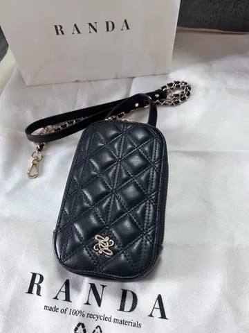 RANDA 블랙 스마트폰 숄더백