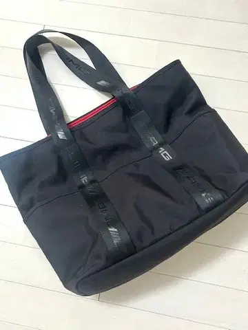 메르세데스 벤츠 AMG 로고 블랙 토트백